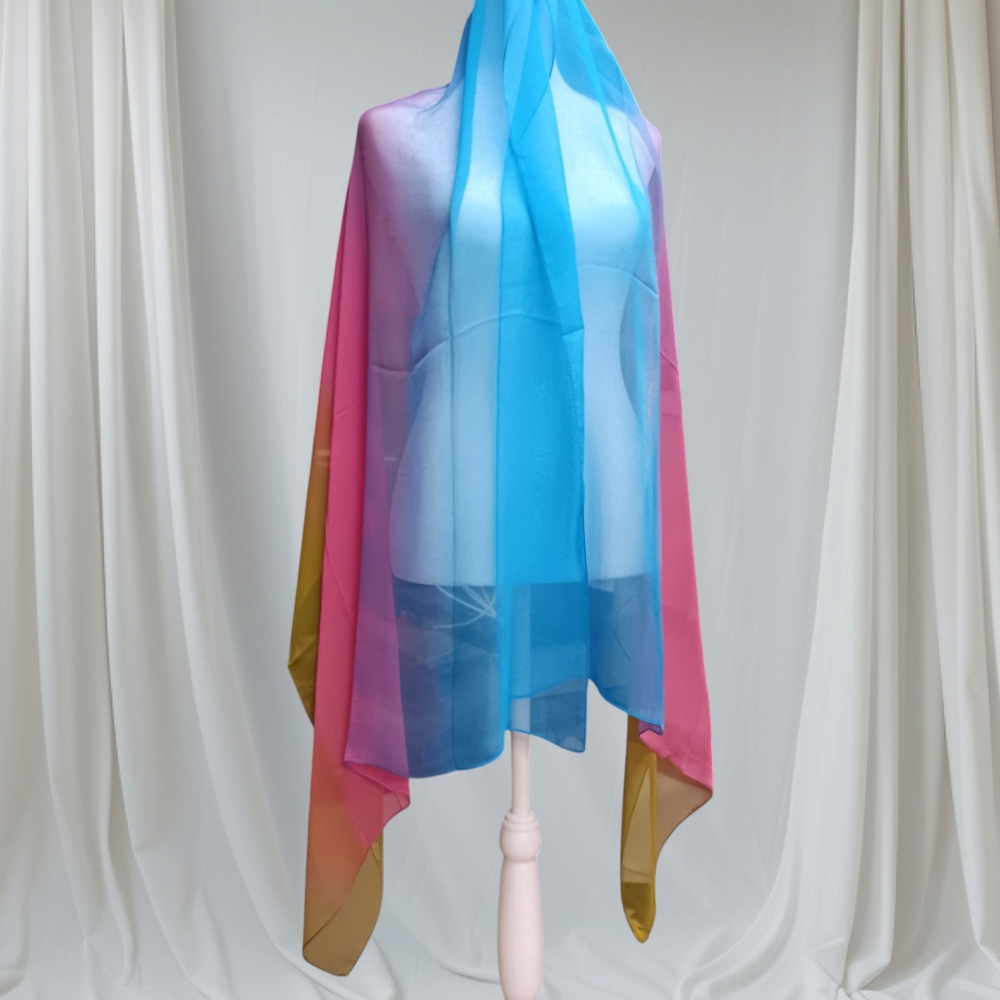 Colorful Sheer Scarf